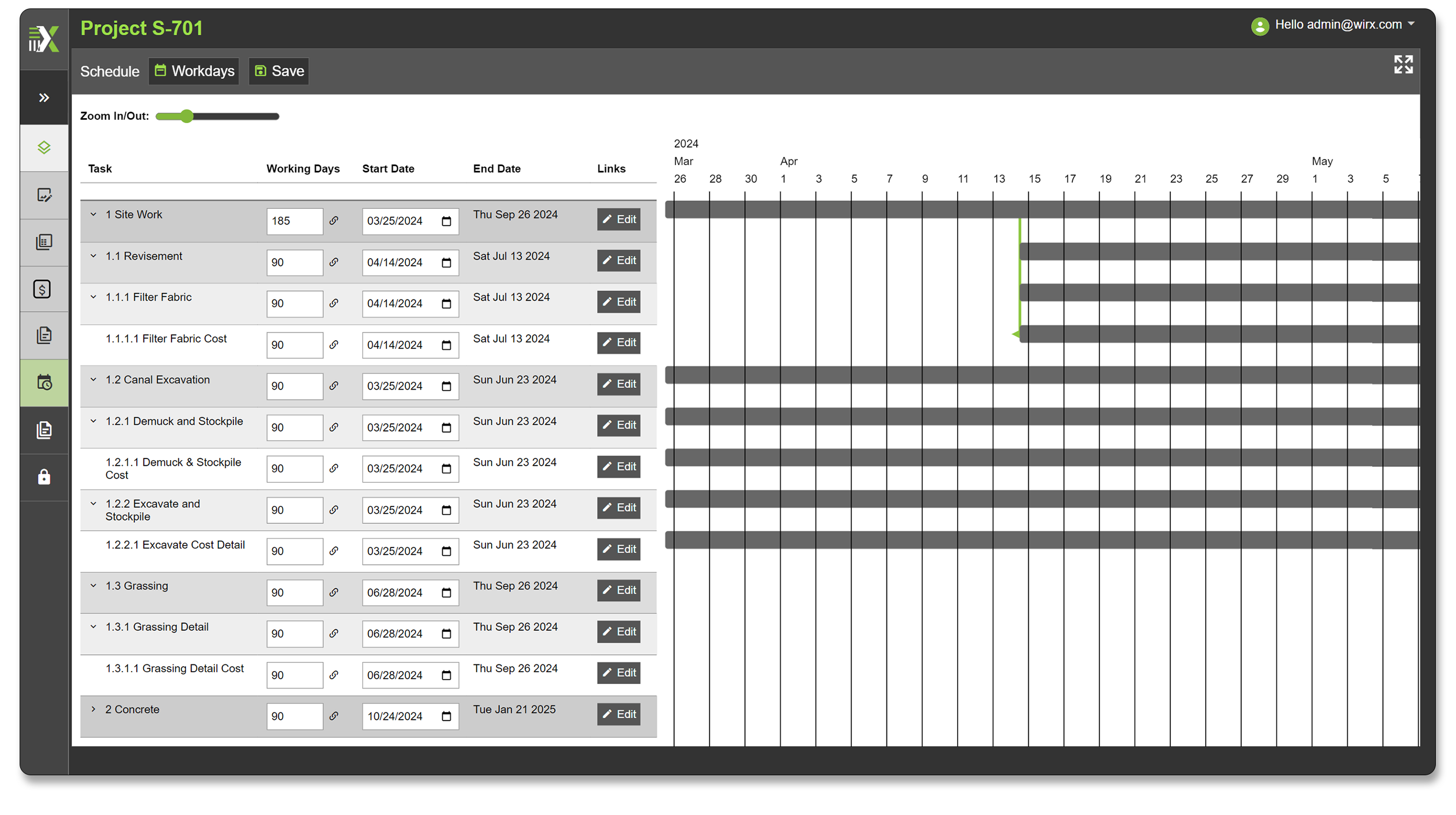 Wirxspace Scheduler